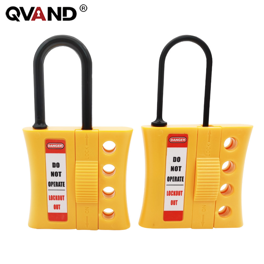 QVAND  4 HOLES Non-conductive ABS plastic hasp Lockout LOTO  products Buckle lock