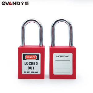 QVAND 38mm Safety padlock with same key best price padlocks factory for lockout tagout lock red