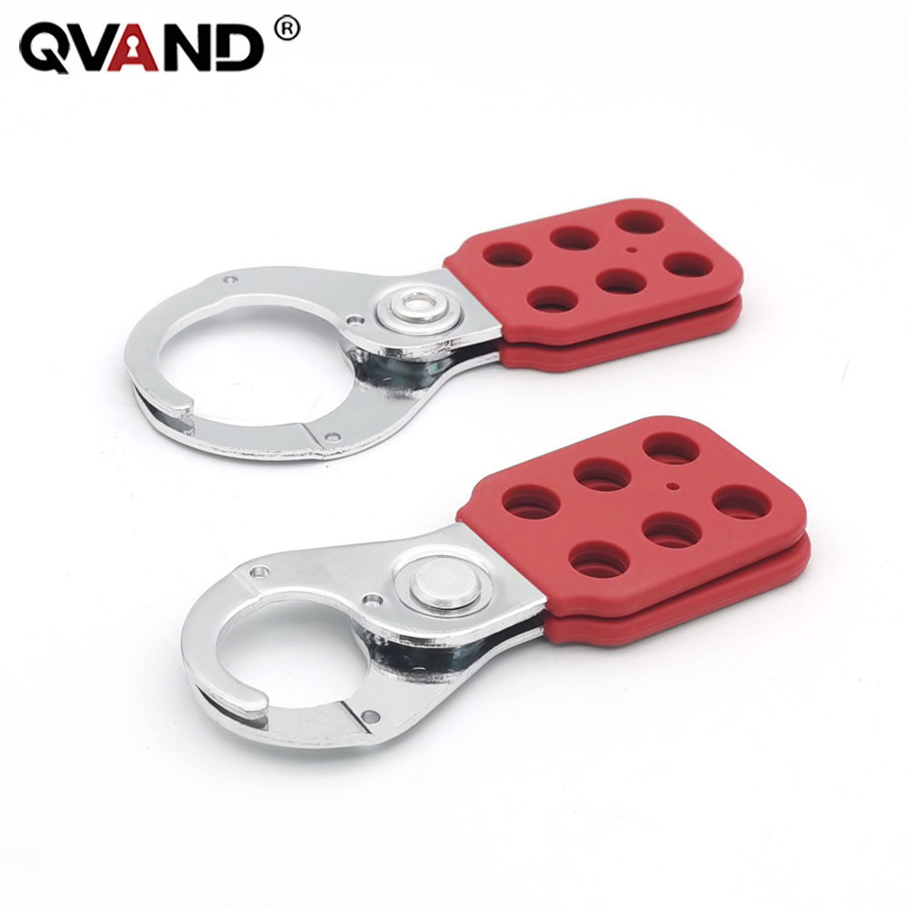 QVAND  38mm group lockout safety security steel hasp master lock LOTO hasp lockout