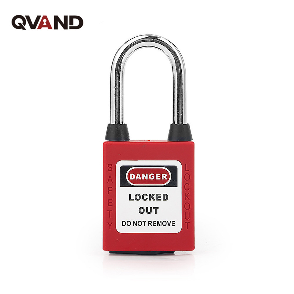 QVAND 38mm Dustproof Padlock Steel Shackle Padlock Safety Lockout