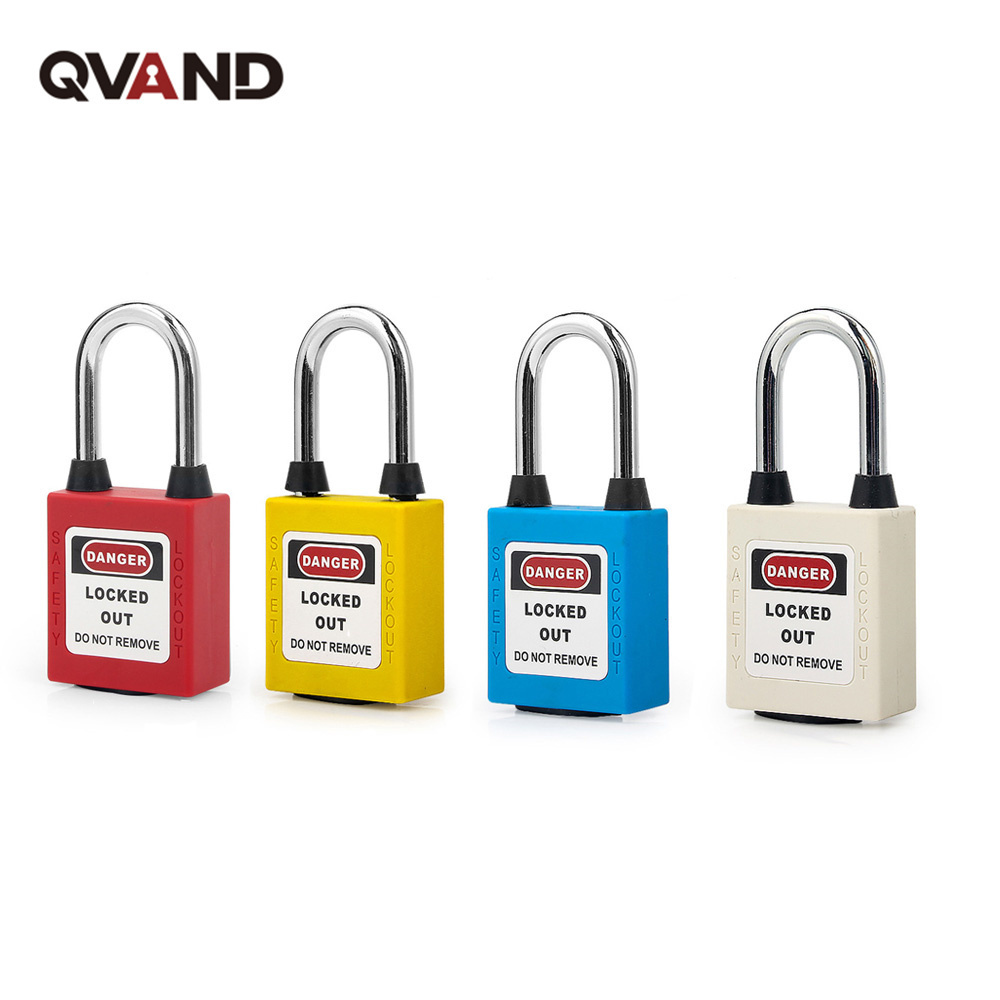 QVAND 38mm Dustproof Padlock Steel Shackle Padlock Safety Lockout