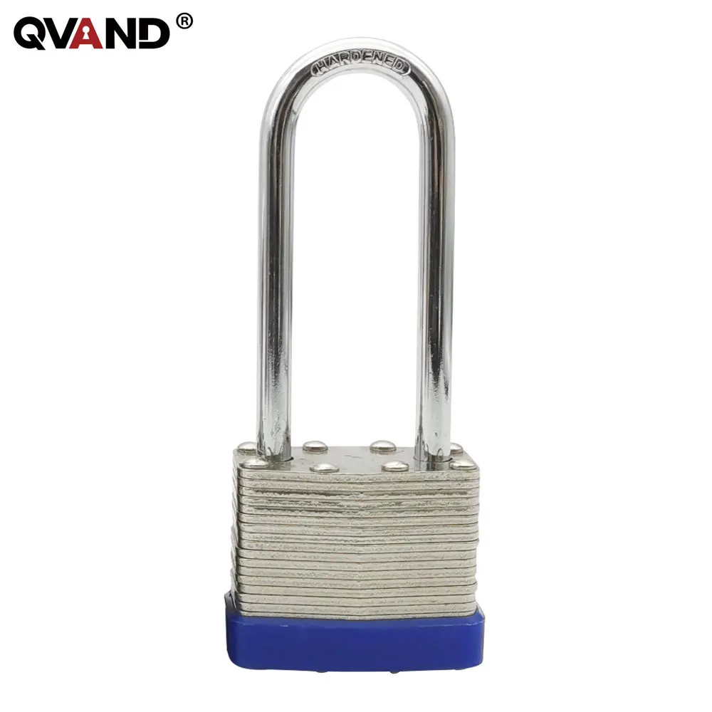 QVAND Oem Master Long Steel Shackle Safety Padlock LOTO Lockout Laminated Steel Safety Padlocks Master Key Lock