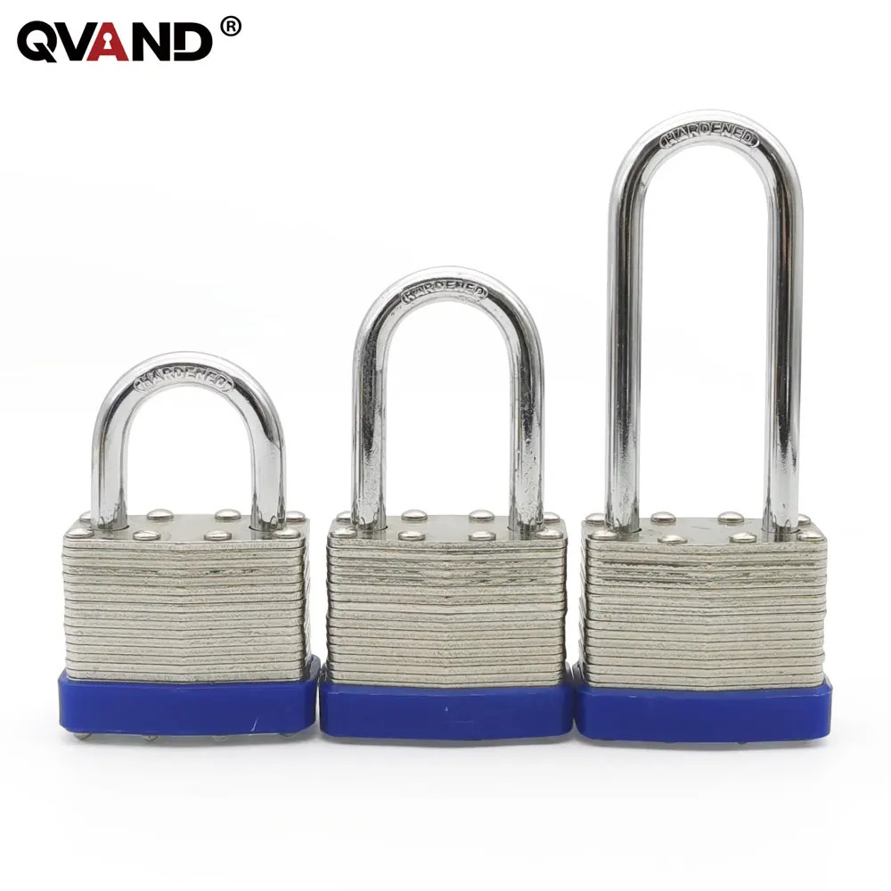 QVAND Oem Master Long Steel Shackle Safety Padlock LOTO Lockout Laminated Steel Safety Padlocks Master Key Lock