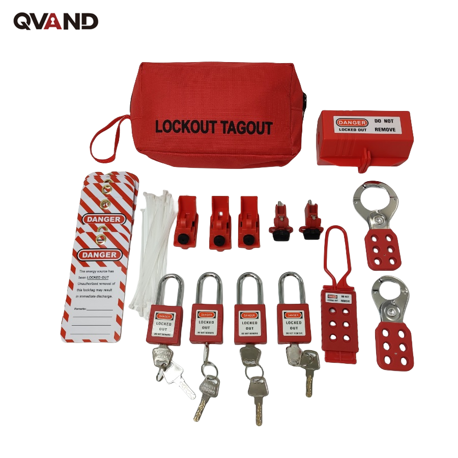 QVAND Industrial Safety Electrical Plastic Lock out tag out Kits