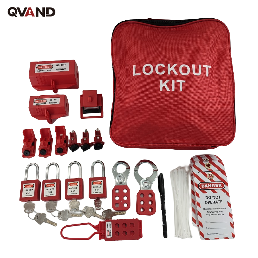 QVAND Industrial Safety Electrical Plastic Lock out tag out Kits