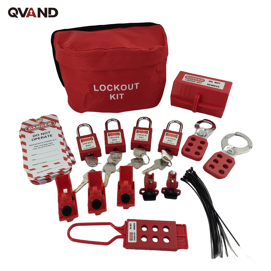 QVAND Industrial Safety Electrical Plastic Lock out tag out Kits