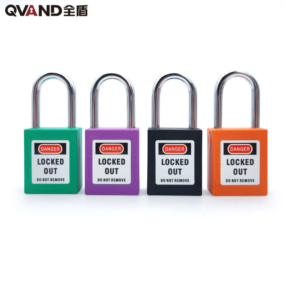 QVAND 38mm osha loto padlock safety lockout tagout locks master keyed alike padlocks