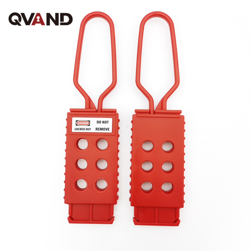 QVAND  6 HOLES Non-conductive PA nylon plastic HASP Lockout LOTO  products Buckle lock