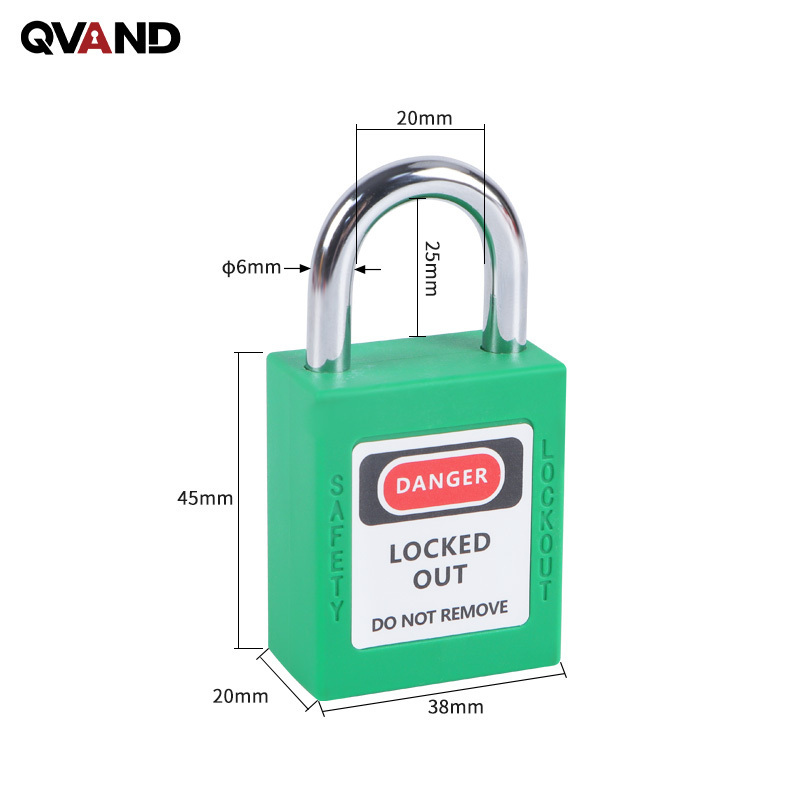 OSHA-Compliant Green Stainless Steel Lockout Tagout Safety Padlocks with Master Key Lockspadlock LOTO Padlock