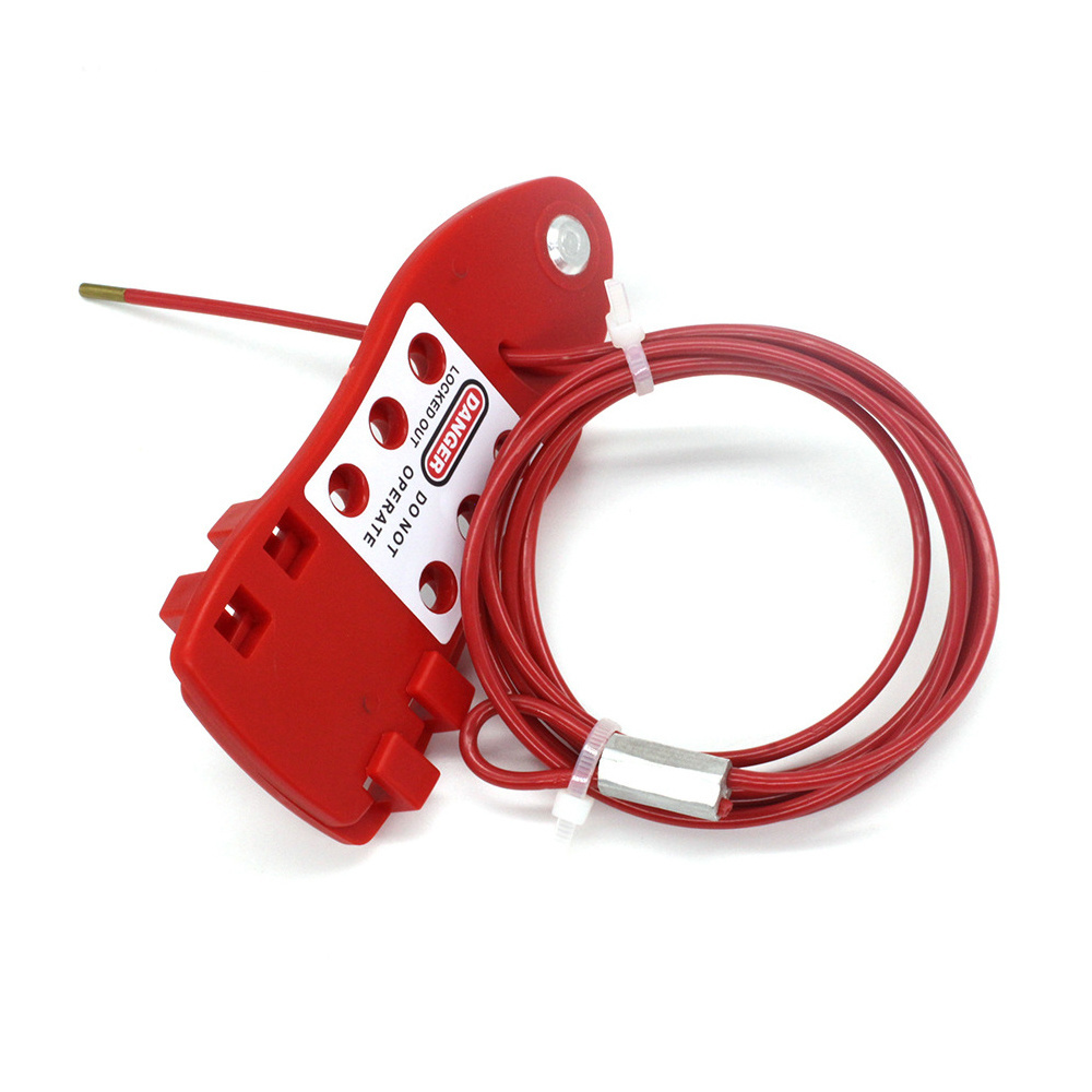 QVAND Safety insulated fish cable lockout devices Industrial Safety Cable Lockout