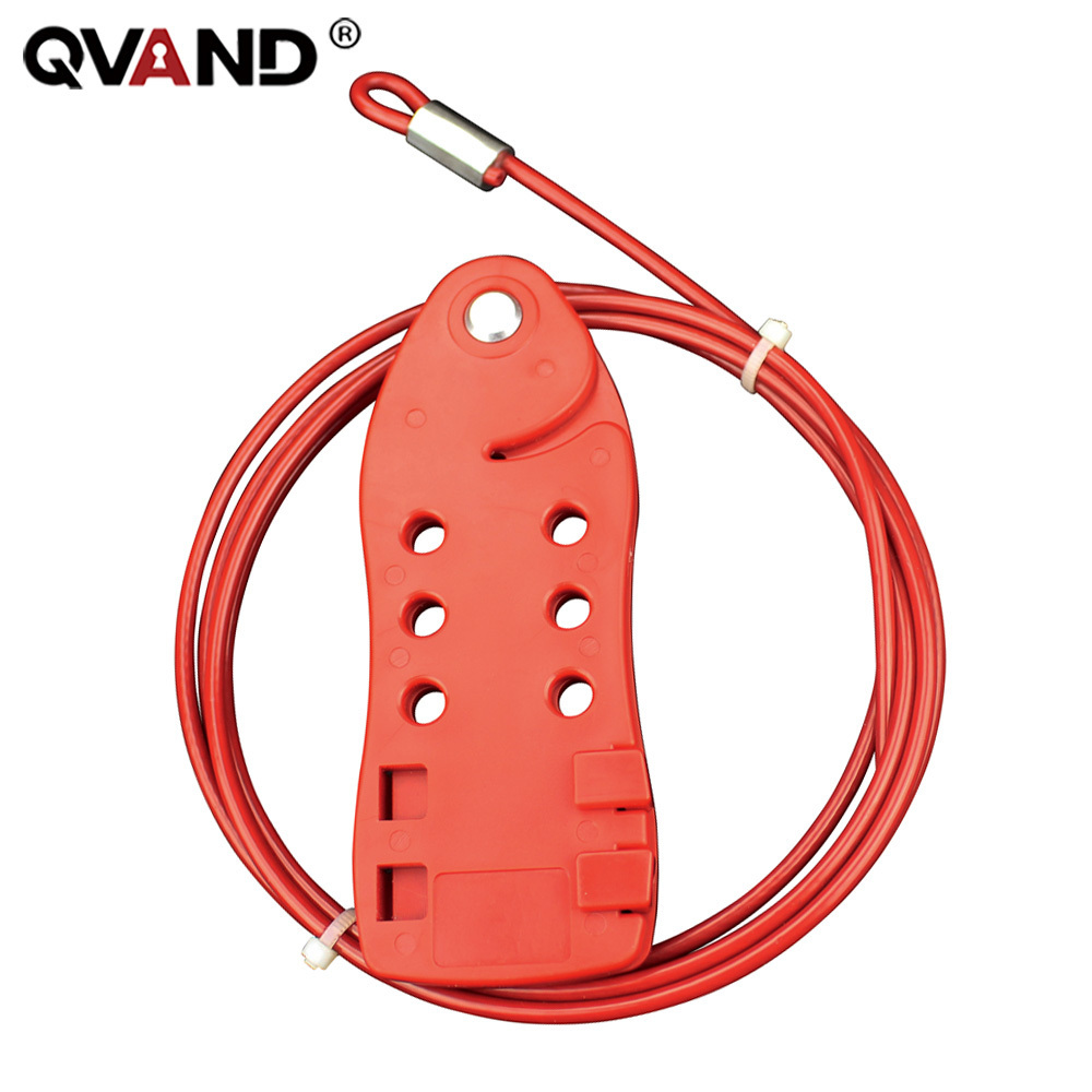 QVAND Safety insulated fish cable lockout devices Industrial Safety Cable Lockout