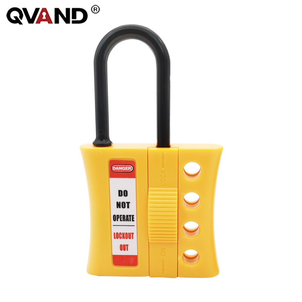 QVAND  4 HOLES Non-conductive ABS plastic hasp Lockout LOTO  products Buckle lock