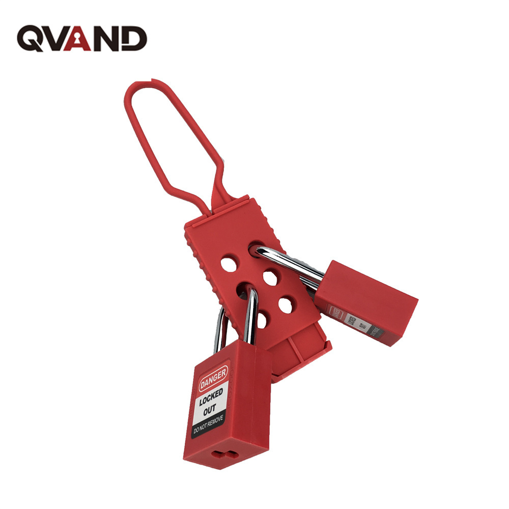 QVAND  6 HOLES Non-conductive PA nylon plastic HASP Lockout LOTO  products Buckle lock