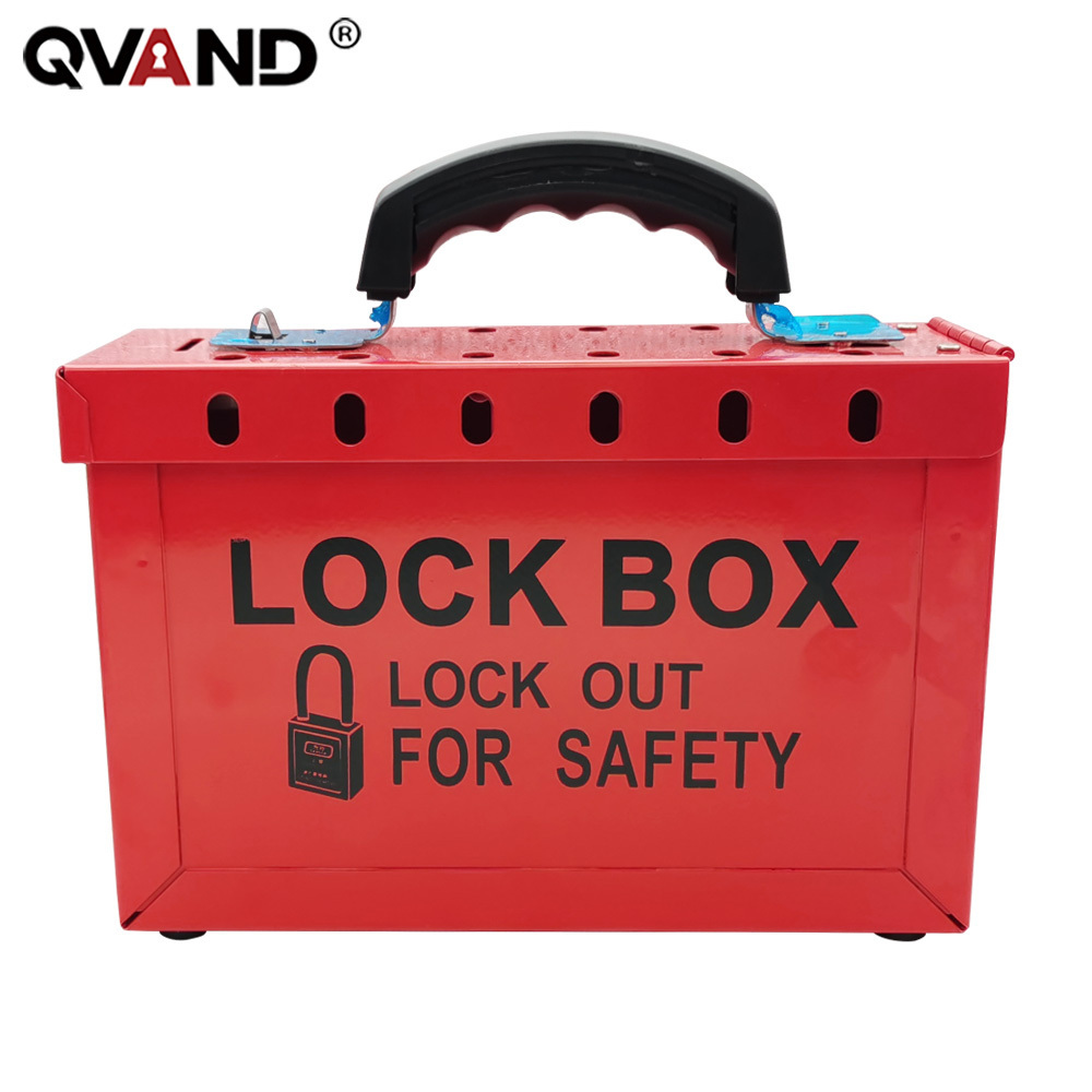 QVAND industrial group lock box steel lockout kit for safety tool box