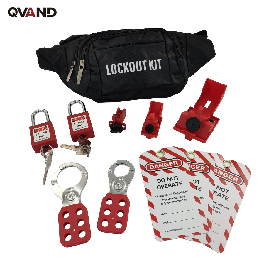 QVAND China Manufacturer Circuit Breaker industrial safety Lockout loto Kit Lock set lock out tag out pad locks