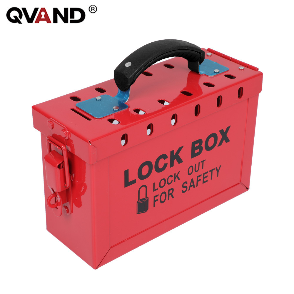 QVAND industrial group lock box steel lockout kit for safety tool box