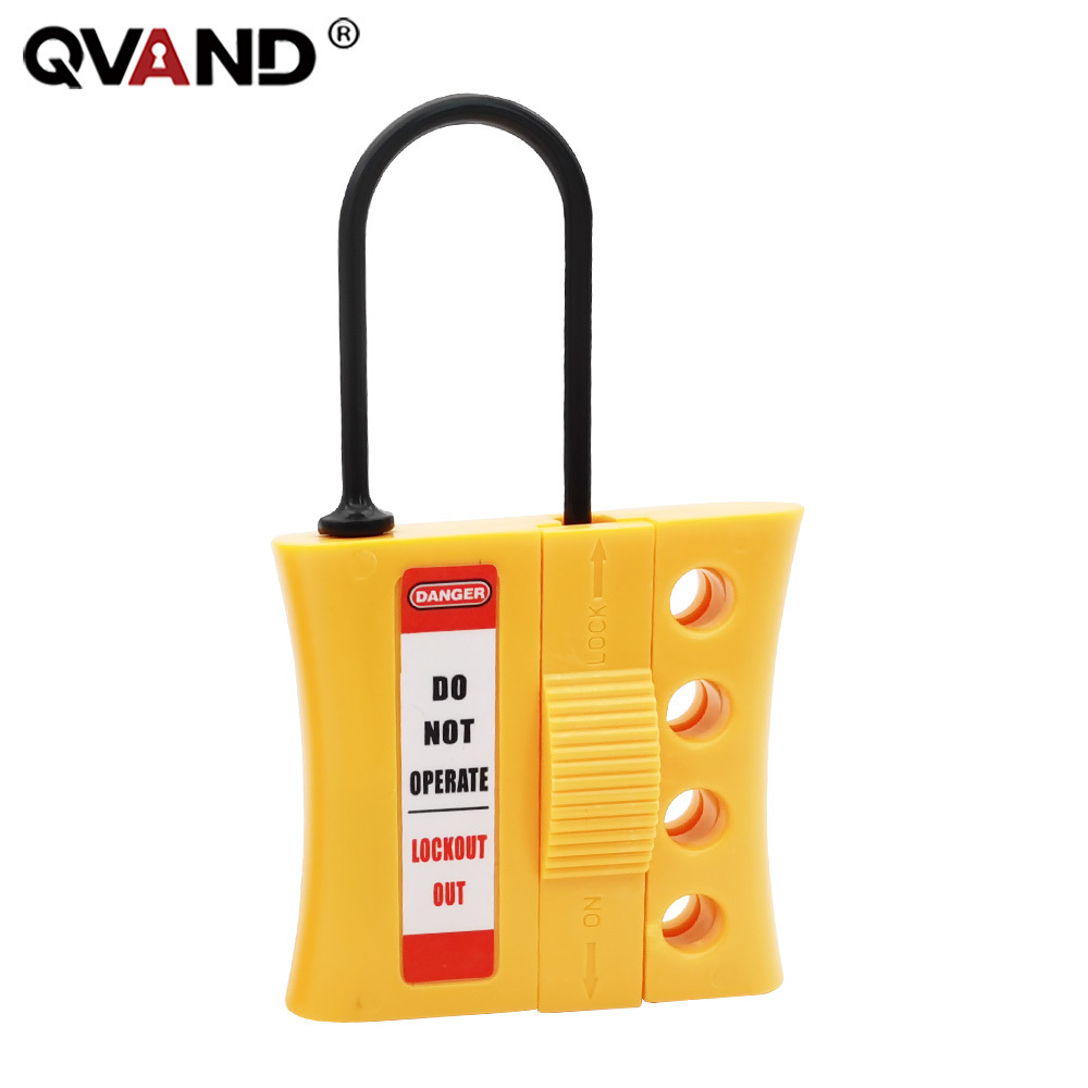 QVAND  4 HOLES Non-conductive ABS plastic hasp Lockout LOTO  products Buckle lock