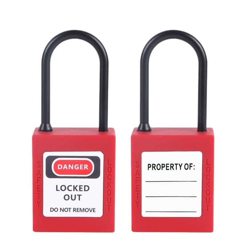 Security Lock Plastic Safety Padlock Supplier Insulated Isolation Safety Lockout Padlocks with same key