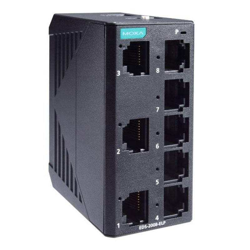 Sale Moxa 8-port Entry-level Unmanaged Ethernet Switch Eds-2008-elp Industrial Network Switch