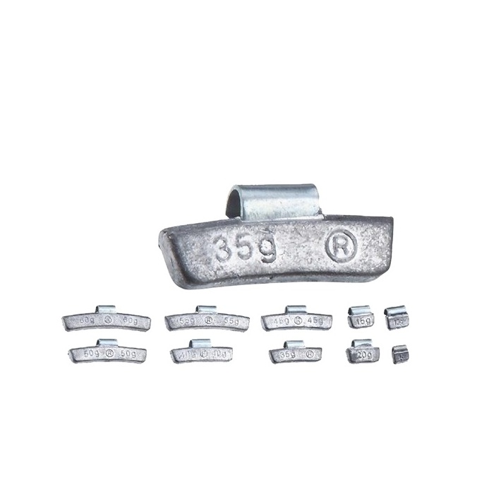 ce Pb/lead zinc plated clip on wheel weight of alloy wheels for tire balance/pb wheel balance weight of alloy rims