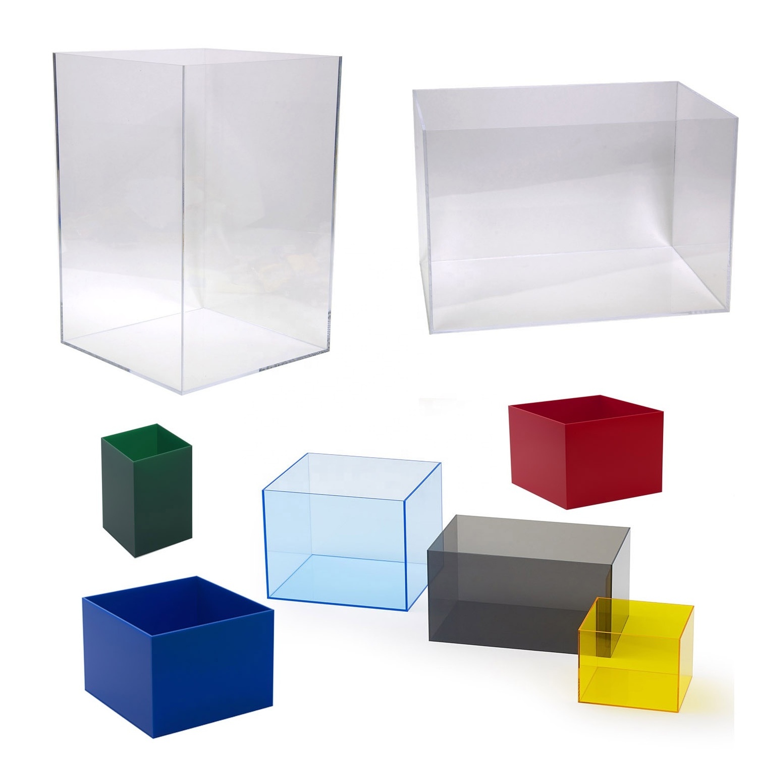 High quality multi-functional fluorescent acrylic display color box