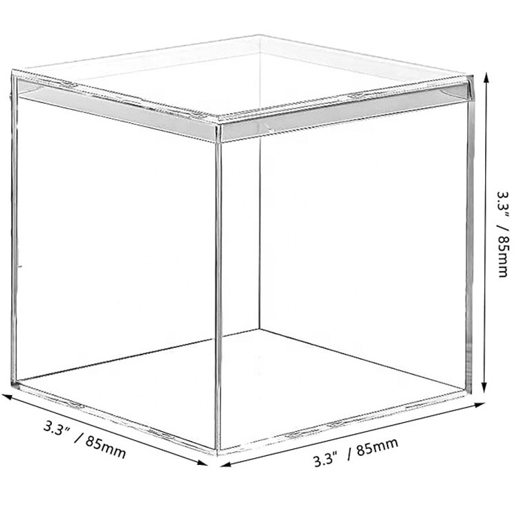 High quality multipurpose customized coffee capsule storage acrylic clear box square and clear acrylic cd dvd storage box