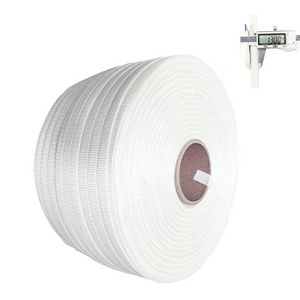 Competitive Price 13mm Woven Corded Polyester Strapping Flexible Fiber Packing Handle Rope