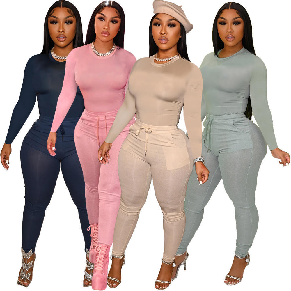 New Velvet Velour Tracksuits Two Piece Set Winter Women Workout Fall sexy 2 Piece Stacked Pants Jogger Set Sweat Suits