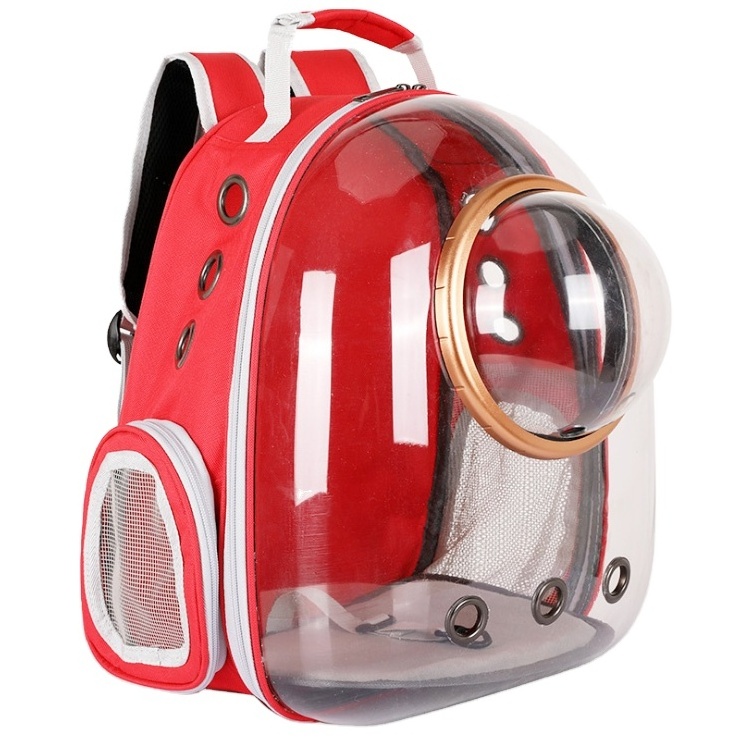 pet carrier backpack  capsule bubble transparent backpack for cats and puppies