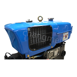 22hp water pump with diesel engine zs1110 zs1115  electric start marine diesel engine With radiator 20hp diesel engine