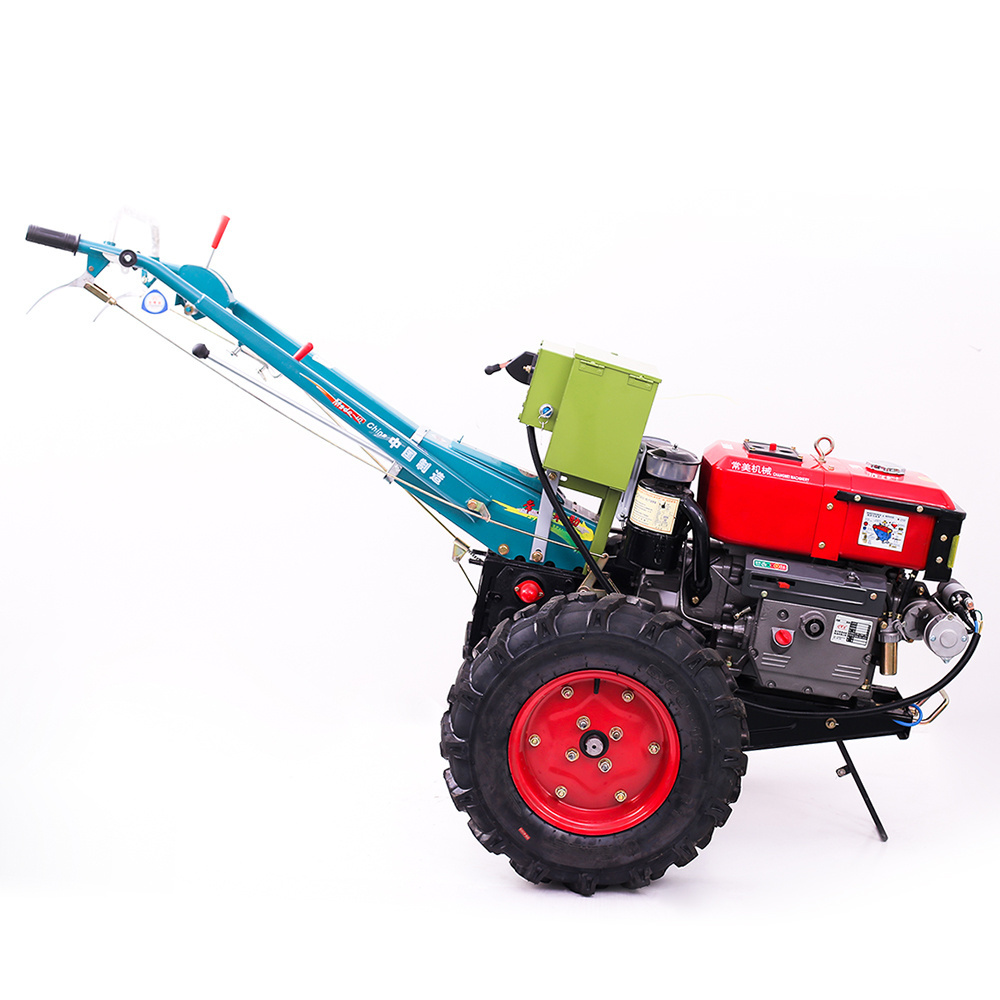 Agricultural Machine 10HP 12HP 14HP Single Cylinder Diesel Behind Walk Cultivators Mini Agriculture Motocultor Power Tiller