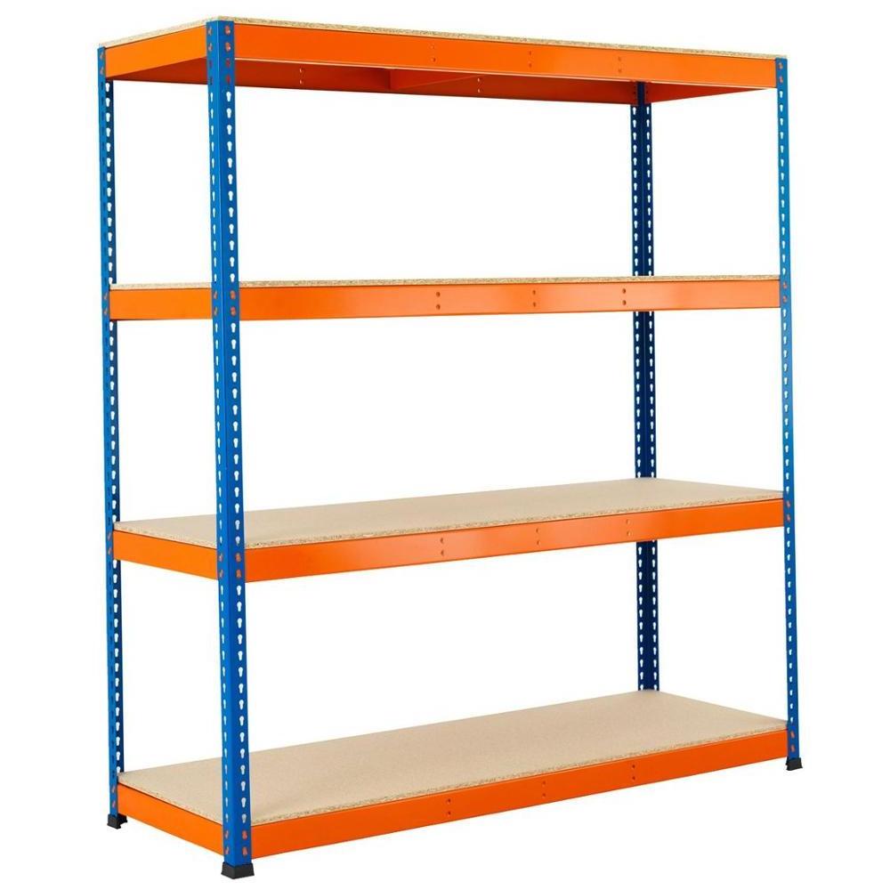 Galvanized boltless rivet shelving with Z beam