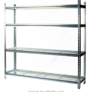 Double rivet boltless shelving cold room shelving galvanization Z beam cool room shelving