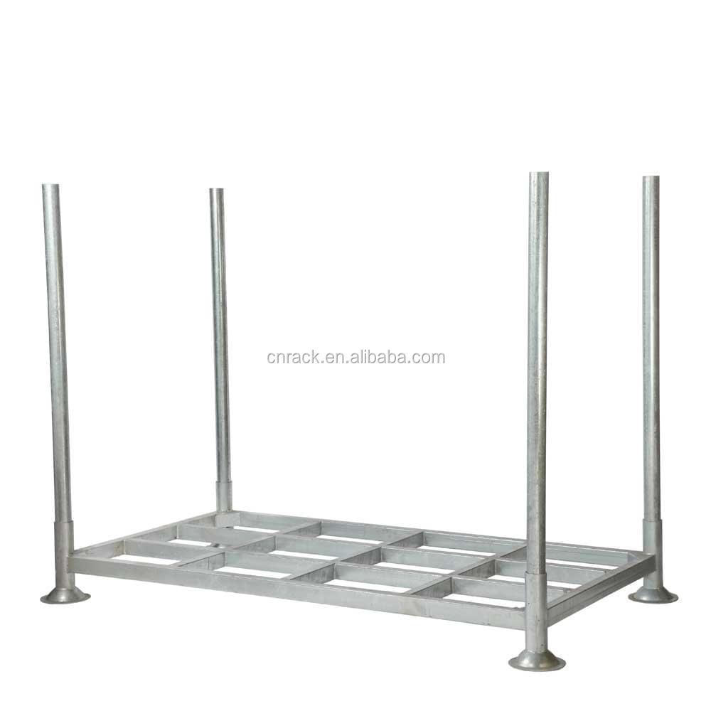 Stacking pallet heavy duty stack rack galvanized for outdoor storage portable