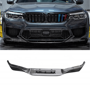 3D STYLE F90 M5 SPLITTER GLOSS BLACK FRONT BUMPER LIP CARBON FIBER for BMW F90 M5 G30 2017-2020