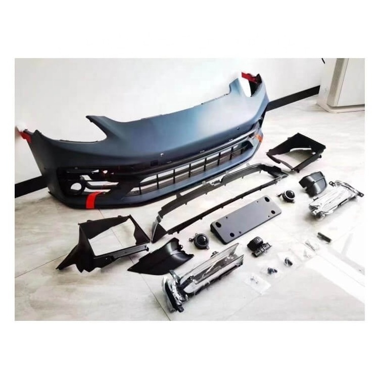 Car Bumpers Facelift Bodykit Include Day Light for Porsche Cayenne 2018-2023 upgrade to Tubro