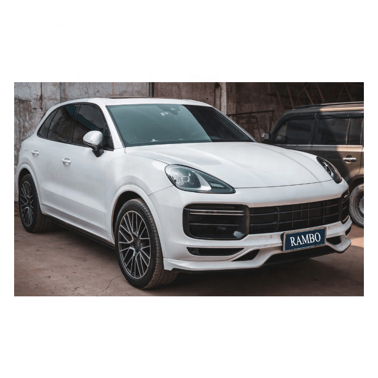 Car Bumpers Facelift Bodykit Include Day Light for Porsche Cayenne 2018-2023 upgrade to Tubro