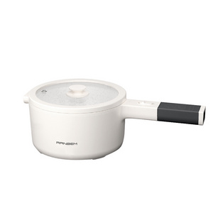 RANBEM Electric Soup Pot Rapid Noodles Cooker Multi-funct Electric Mini Hot Pot with Steamer for Noodles Eggs Dumplings Soup