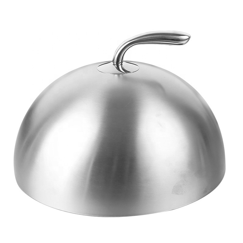 Commercial Restaurant Stainless Steel Dome Cover Dish Plate Food Cover for Tables