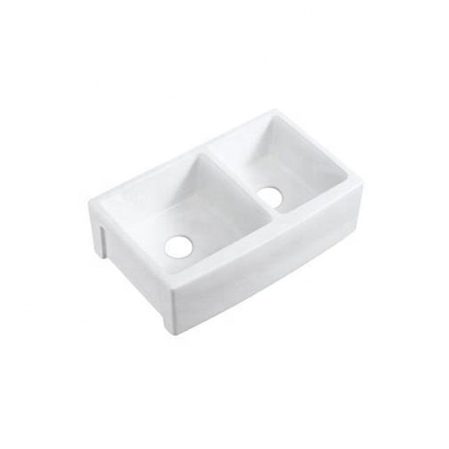 Wholesale Farmhouse Deep Single Bowl White Porcelain Fireclay Apron-front Farm House Undermount Kitchen Sink Ceramic