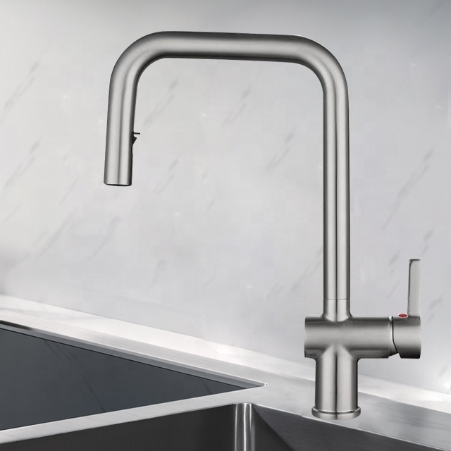 Kitchen faucet stainless steel water tap cold and hot water bar sink faucet