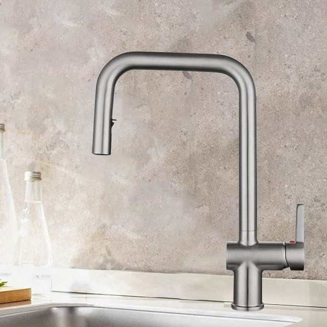 Kitchen faucet stainless steel water tap cold and hot water bar sink faucet