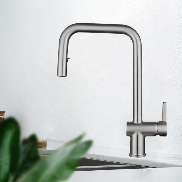 Kitchen faucet stainless steel water tap cold and hot water bar sink faucet