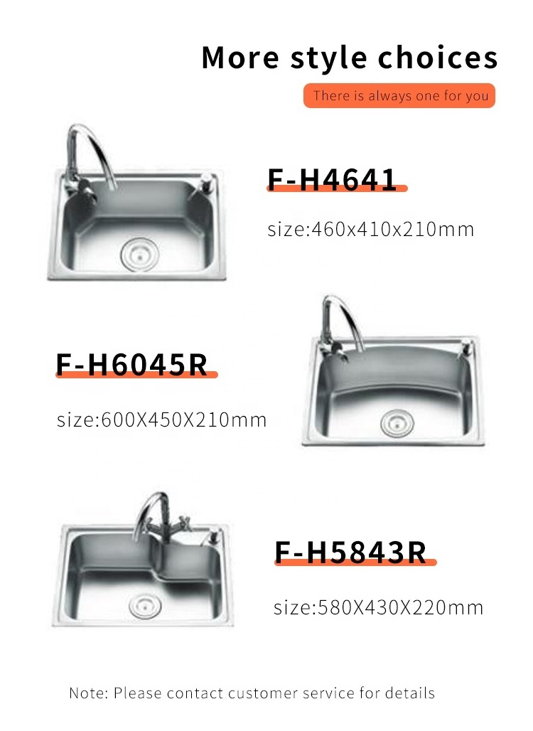 High quality luxury kitchen sink 304 stainless steel vegetable washing basin