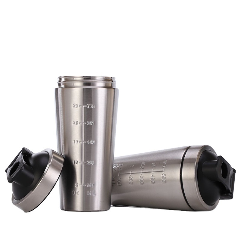 China Supplier custom 304 Stainless steel protein shaker bottle