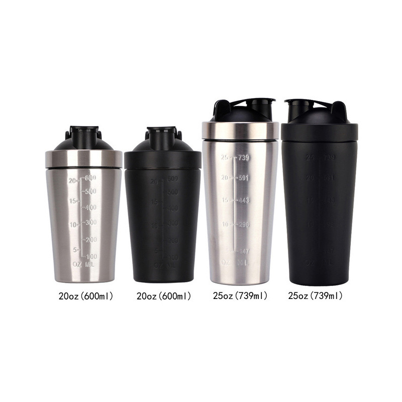 China Supplier custom 304 Stainless steel protein shaker bottle