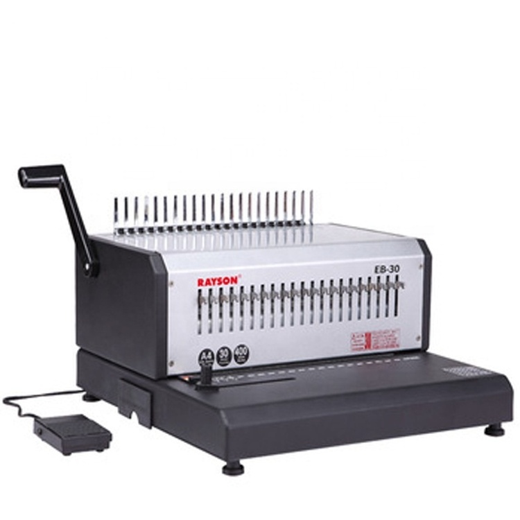 Customizable RAYSON EB-30 Comb binder High Quality Electric Paper Comb Binding Machine