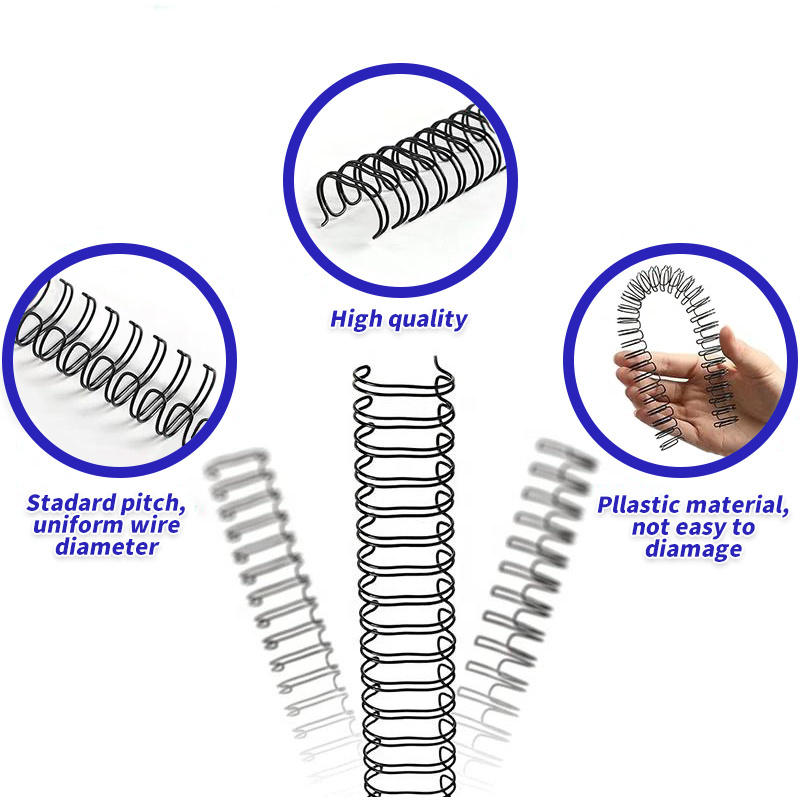 3:1 Twin Loop Wire For Notebook School Office Home 34-loop Binding Double loop wire binding spines