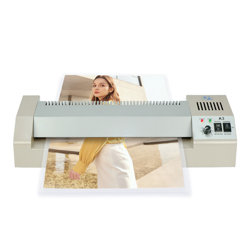 Factory Photo Lamination Machine LM-320 Hot Cold 4 Rolls Pouch Film A3 A4 Photo Laminating Machine