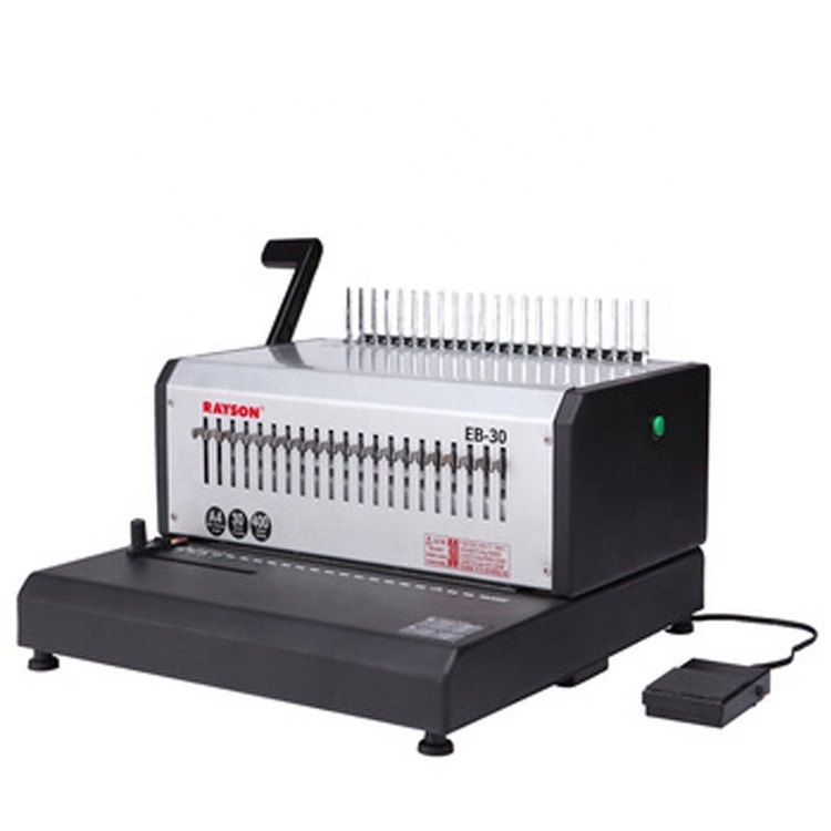 Customizable RAYSON EB-30 Comb binder High Quality Electric Paper Comb Binding Machine